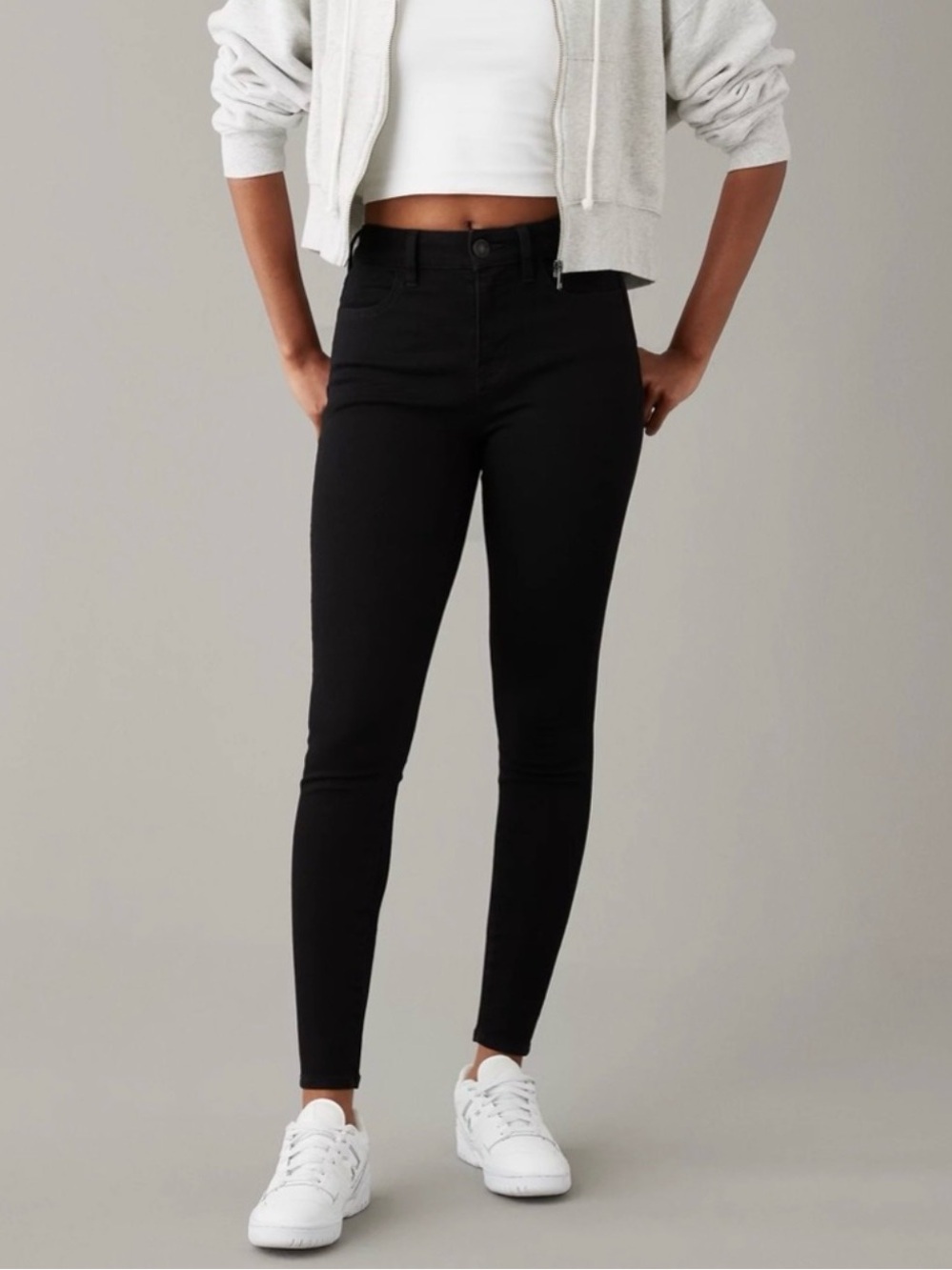 American Eagle Black Size 10R Dream stretch Women's Black Jeans NWOT